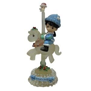 Precious Moments Carousel Figurines Winter Song Spring Summer Lot